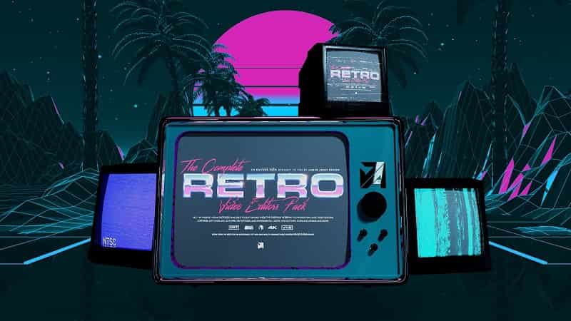 James Abadi Design The Complete Retro Video Editors Pack Pro – 4K