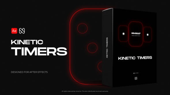 Videohive 51081434 Kinetic Timers