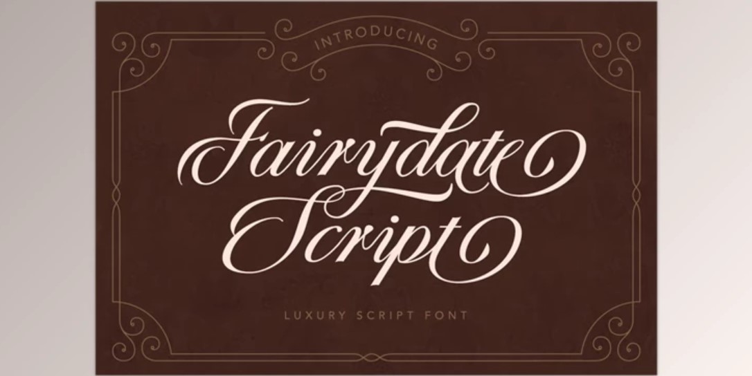 Fairydate Font | Luxurious Script for Elegant Designs