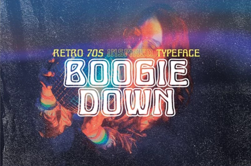 Boogie Down - Retro 70s Typeface