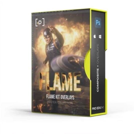 Pro EDU Flame Kit FX Overlays Vol. 1 & 2 | GFXVault