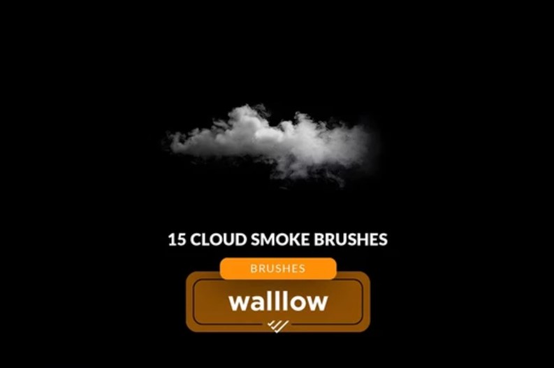 15 Cloud Smoke Photoshop Brushes