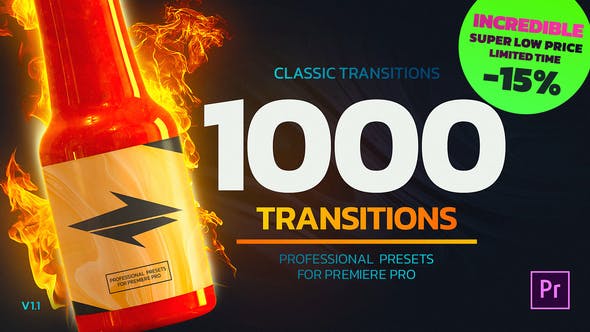 Videohive 1000 Premiere Pro Transitions Pack | Download on GFXVault