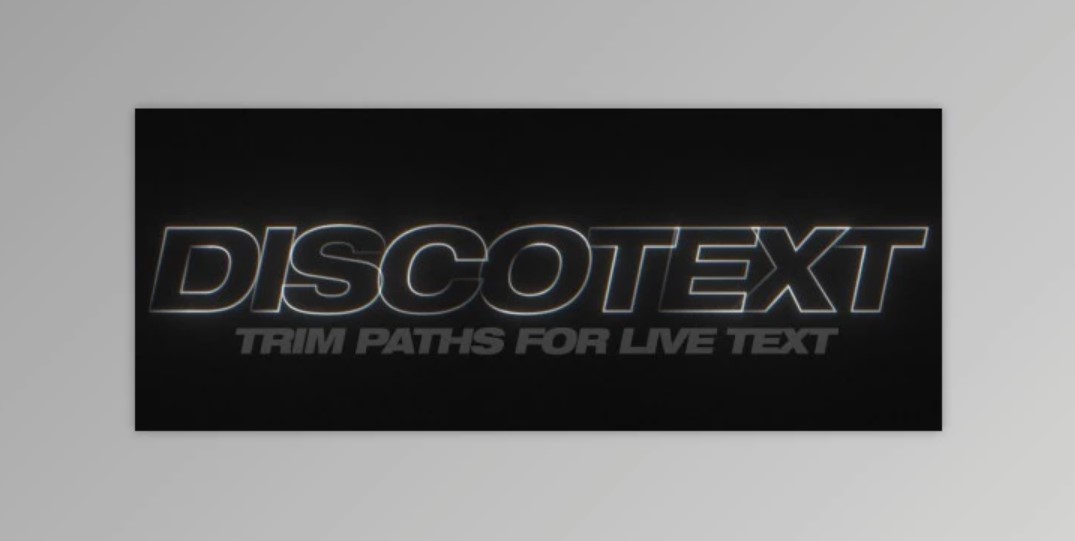 AeScripts Discotext v1.2.4 for After Effects (WIN, MAC)