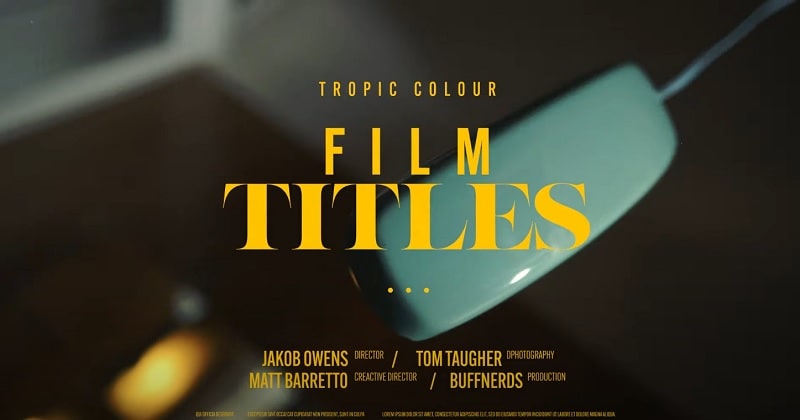 Tropic Colour Film Title Presets Vol 1 Updated | GFXVault