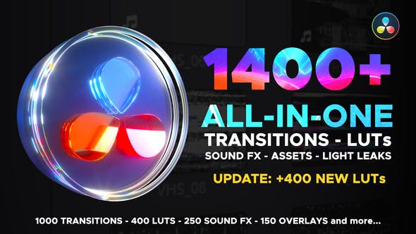 Videohive 29483279 Transitions Library for DaVinci Resolve