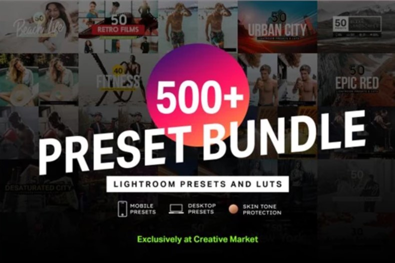 500+ Lightroom Presets & LUTs Bundle - Transform Your Photos & Videos