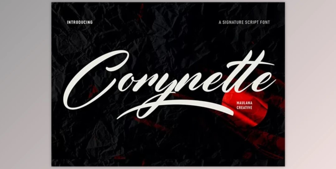 Corynette Signature Script Font: