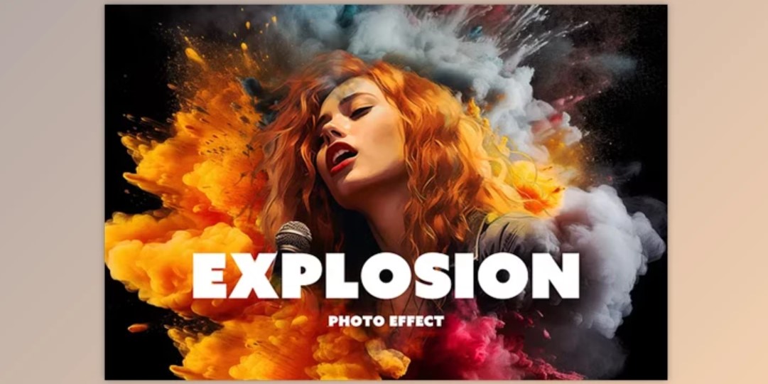 Cinematic Explosion Photo Effect