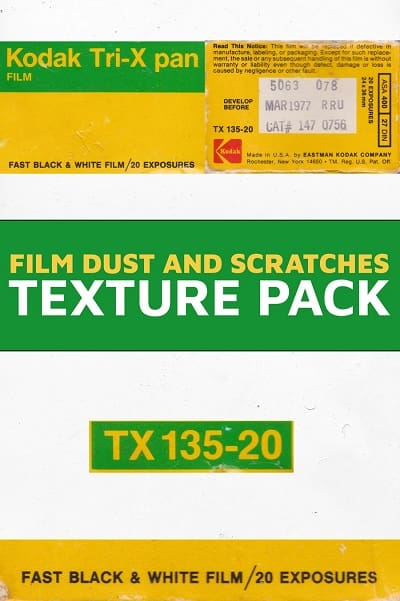 Master Filmmaker Film Dust & Scratches PRO | 100+ 4K Textures