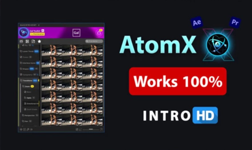 AtomX Extension V3.0.9 for After Effects & Premiere Pro