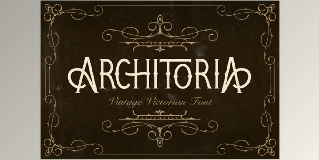 Architoria - Vintage Victorian Font | Download on GFXVault